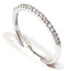 anillo alianza oro blanco 18k con diamantes
