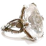Anillo de plata 925 con cristal de roca