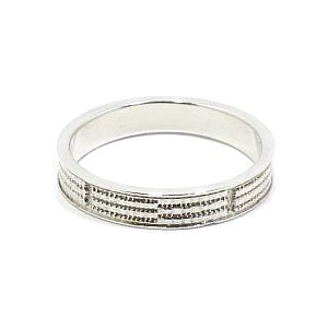 Alianza de plata 925 relieve RS