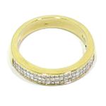 Alianza oro amarillo diamantes princesa