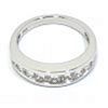 Alianza oro blanco diamantes princesa
