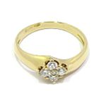 Anillo oro amarillo diamantes