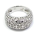 Anillo oro blanco diamantes