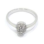 Anillo oro blanco diamantes
