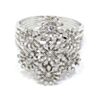 anillo oro blanco orlas diamantes