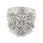 anillo oro blanco orlas diamantes