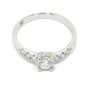 Anillo solitario diamante brillante 0.45ct diamantes