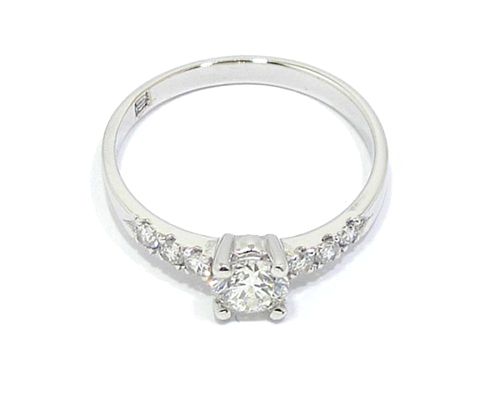Anillo solitario diamante brillante 0.45ct diamantes