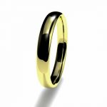 Anillo alianza oro amarillo 18K 3mm seccion oval n12