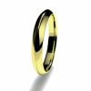 Anillo alianza oro amarillo 18K 3mm seccion piramidal n12