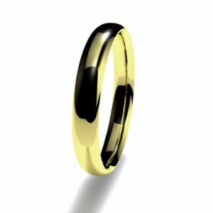 Anillo alianza oro amarillo 18K 3mm seccion plana n12