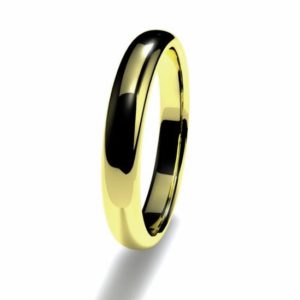 Anillo alianza oro amarillo 18K 3mm seccion redonda alta n12