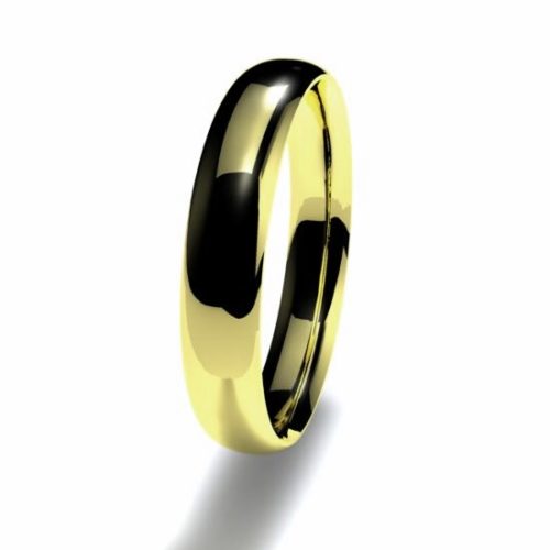 Anillo alianza oro amarillo 18K 3,5mm seccion plana n12