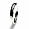 Anillo alianza oro blanco 18K 3mm seccion oval n12