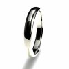 Anillo alianza oro blanco 18K 3mm seccion redonda alta n12