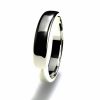 Anillo alianza oro blanco 18K 3,5mm seccion semirecta n12