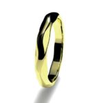 Alianza oro amarillo ondulada