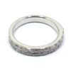 Alianza doble de oro blanco 18k con diamantes