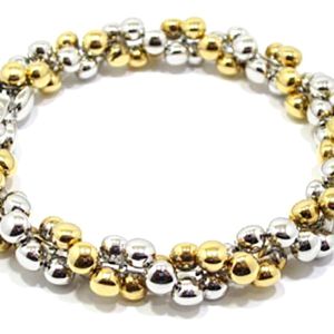 Pulsera de oro blanco y rosa 18k bolas by CHIMENTO