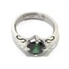 Anillo de plata 925 con circonita verde