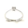 Anillo solitario oro blanco 18K diamante talla brillante 0,21 ct