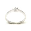 Anillo solitario oro blanco 18K diamante talla brillante 0,05 ct