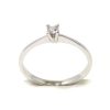 Anillo solitario oro blanco 18K diamante talla brillante 0,05 ct