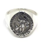 Anillo sello Universidad de Navarra plata 925