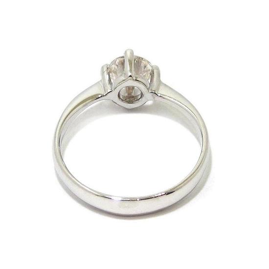 Anillo solitario oro blanco 18K con diamante talla brillante 0,58ct
