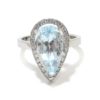 Anillo oro blanco aguamarina 4.46cts