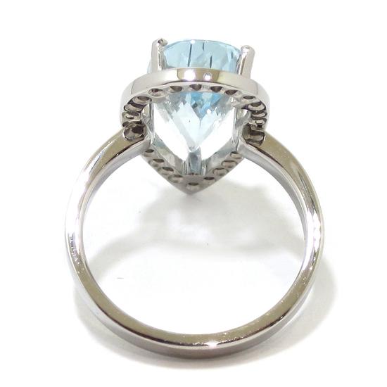 Anillo oro blanco aguamarina 4.46cts