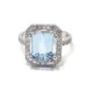 Anillo oro blanco aguamarina 4.26cts