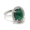 Anillo oro blanco esmeralda 5.17cts