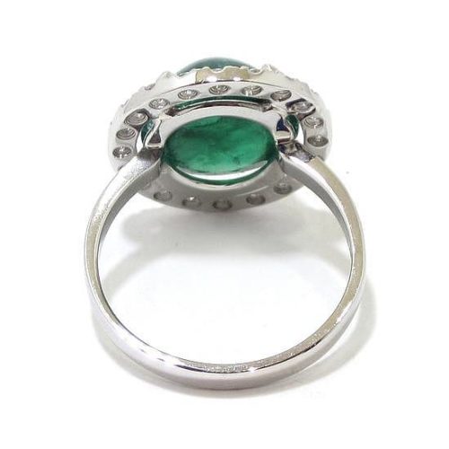 Anillo oro blanco esmeralda 5.17cts