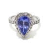 Anillo oro blanco tanzanita 2.84cts