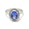 Anillo oro blanco tanzanita 2.30cts