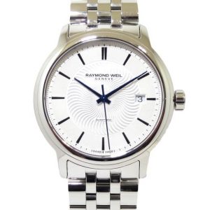 Reloj Raymond Weil Maestro 39mm Automatico esfera plateada 2237-ST-65001