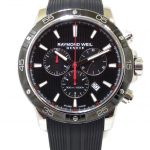 Reloj Raymond Weil Tango 43mm Crono Caucho esfera negra 8560-SR1-20001