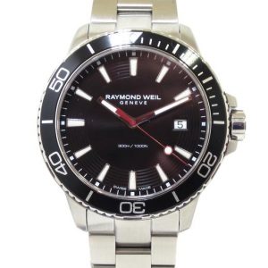 Reloj Raymond Weil Tango 42mm Diver 300m esfera negra bisel negro 8260-ST1-20001