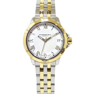 Reloj Raymond Weil Tango 30mm PVD 100m esfera blanca 5960-STP-00308