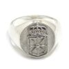 anillo sello con escudo de Navarra