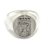 anillo sello con escudo de Navarra