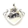 Colgante Recipiente Corazón de Plata