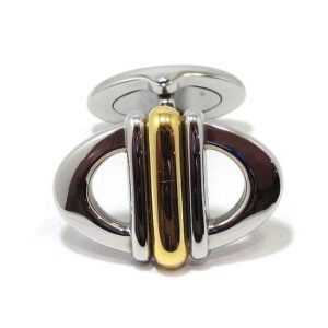 Gemelos Dunhill acero y oro Dunhill
