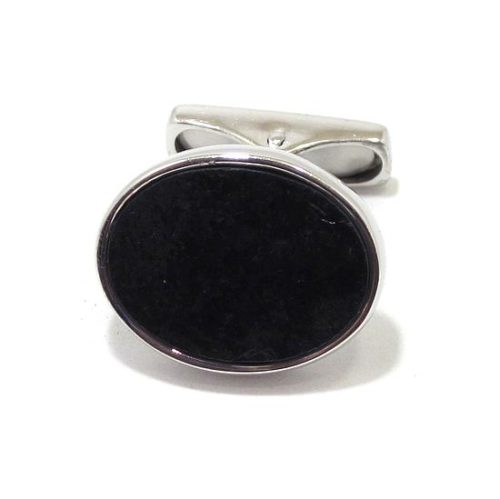 Gemelos pizarra ovalados 74146 plata