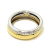 Anillo diamantes doble oro blanco/amarillo