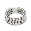 Anillo diamantes flexible oro blanco