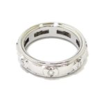 Anillo diamantes giratorio oro blanco