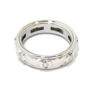 Anillo diamantes giratorio oro blanco