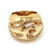 Anillo diamantes volutas oro rosa